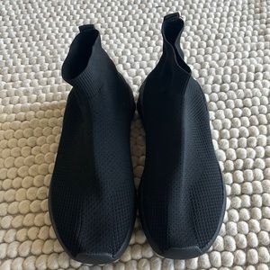 NWOT Zara fabric mesh high tops sneakers size 42